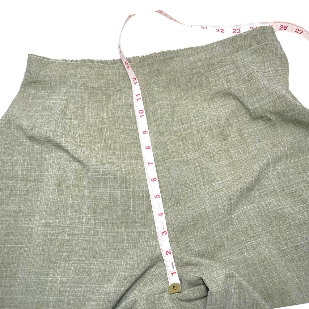 Sag Harbor 14W Green Pant Suit Short Sleeve Blazer Trousers Vintage Officecore - Picture 8 of 16